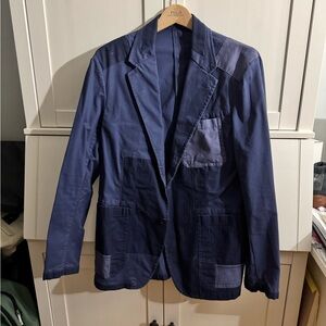 Polo Ralph Lauren Navy Patchwork Blazer